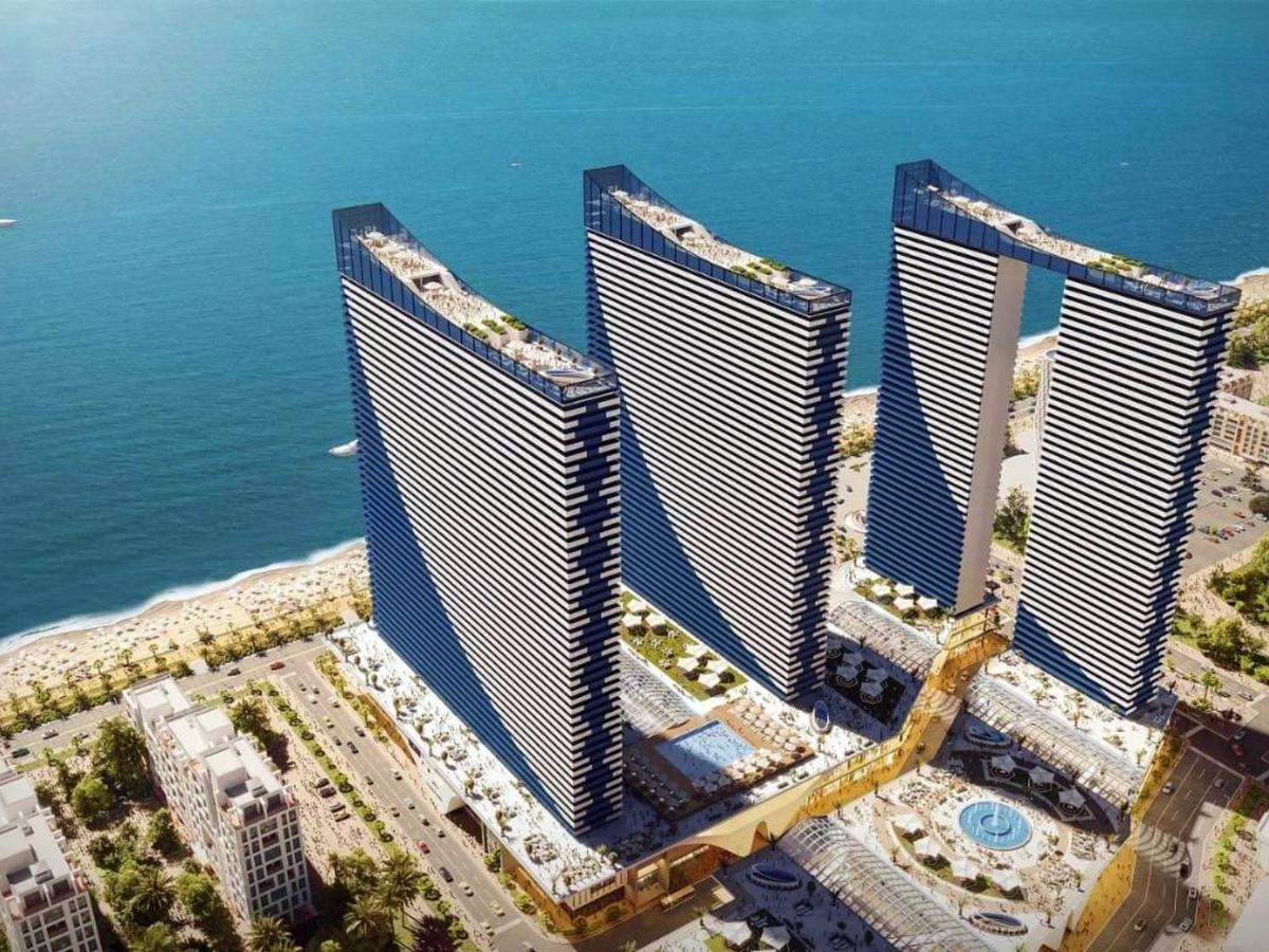 Batumi Aparthotel Orbi Twin Skyscraper Bagian luar foto
